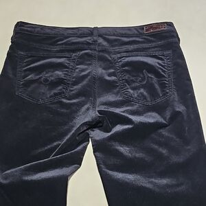 AG Adriano Goldschmied Midnight Velvet Trousers